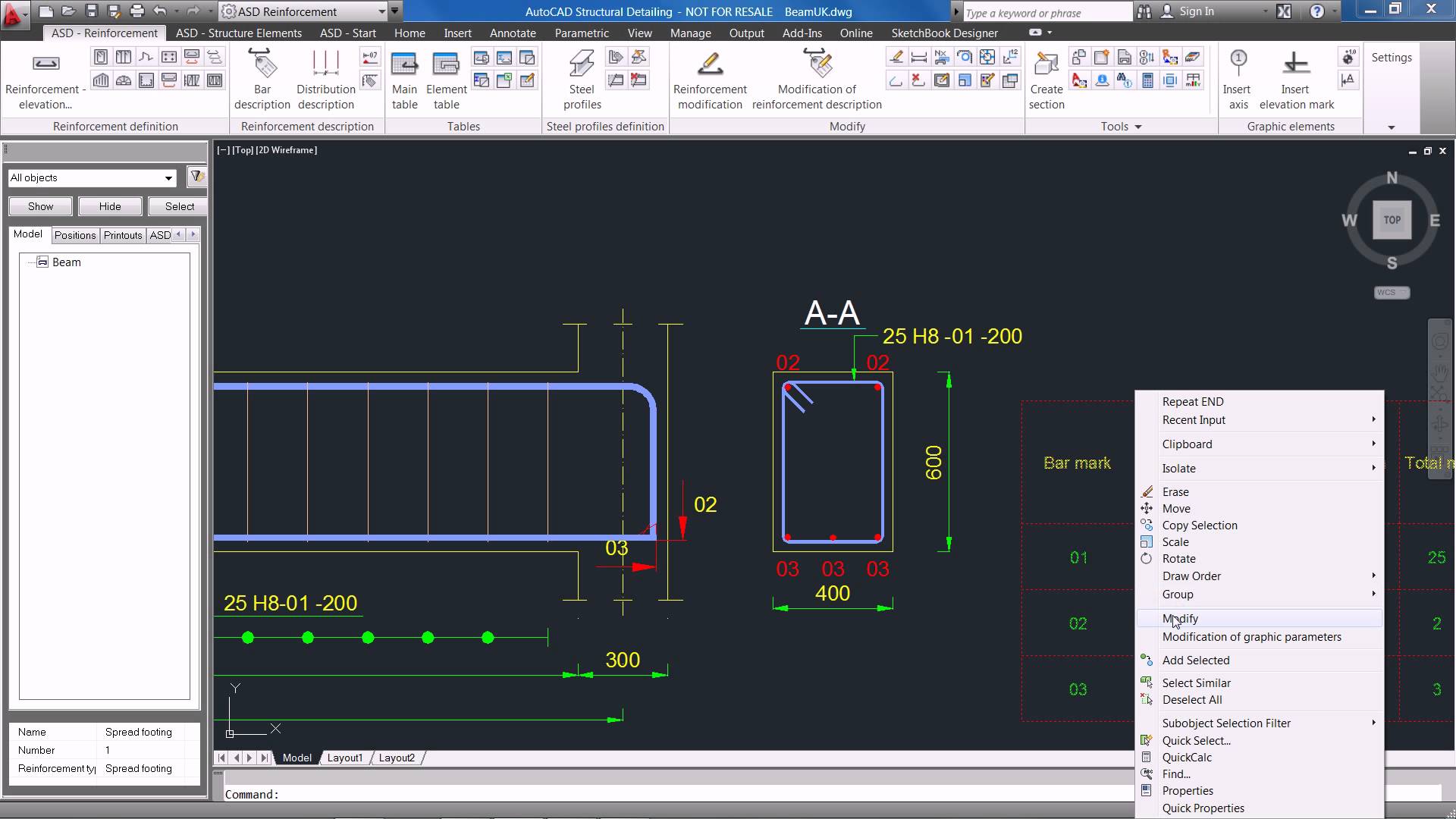 AUTOCAD- RCC DETAILING – ALADDIN ACADEMY